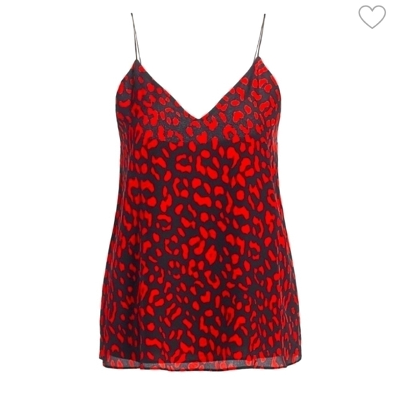 Alice+Olivia Contessa leopard print camisole red medium NWT - Picture 6 of 12